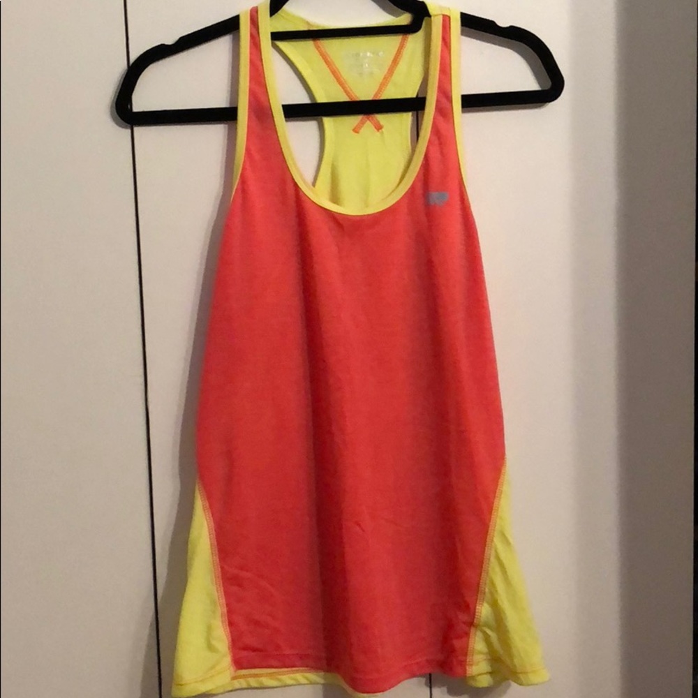 Pink & Yellow Workout Top